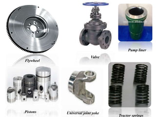 Pistons Universal joint yoke
Tractor springs
Flywheel
Valve
Pump liner
11Prof.Ghadage M.M.
 