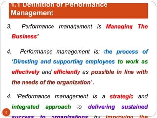 The Basics of Performance Management | PPT