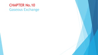 CHAPTER No.10
Gaseous Exchange
 
