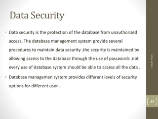 introduction to database | PPTX