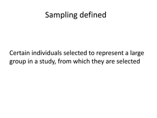 Chapter no 5 selecting sampl | PPTX
