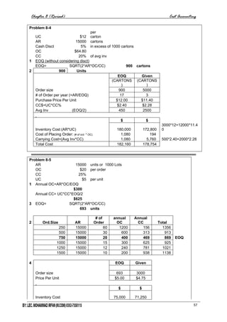 Chapter no 8 EOQ | PDF