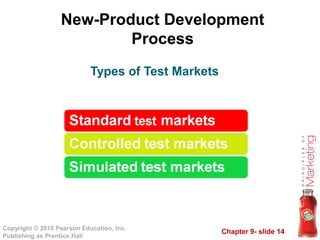 Chapter 9- slide 14
Copyright © 2010 Pearson Education, Inc.
Publishing as Prentice Hall
New-Product Development
Process
Types of Test Markets
 
