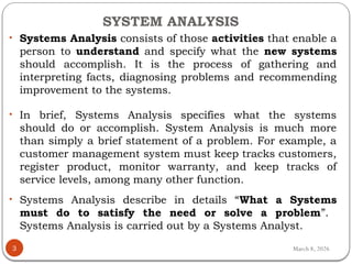 Comprehensive Introduction to Information System Analysis, Design, and ...