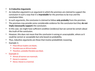 Incorrect Premises Examples Fundamental Concepts of Logic: Arguments, Premises, and Conclusions ...