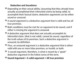 Fundamental Concepts of Logic: Arguments, Premises, and Conclusions ...