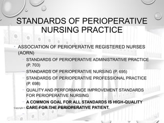Chapter One Concepts Basic to perioperative nursing | PPT