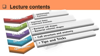  Lecture contents
 