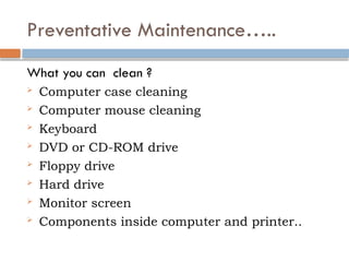 chapter one maintenance /chapter one maintenance | PPTX