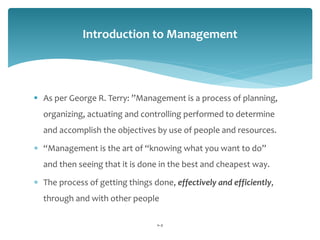 George R. Terry Management Table Chapter one management theory.pptx