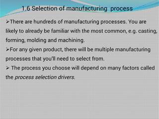 Manufacturing Process Selection Pdf chapter one mfg process(1).pdf