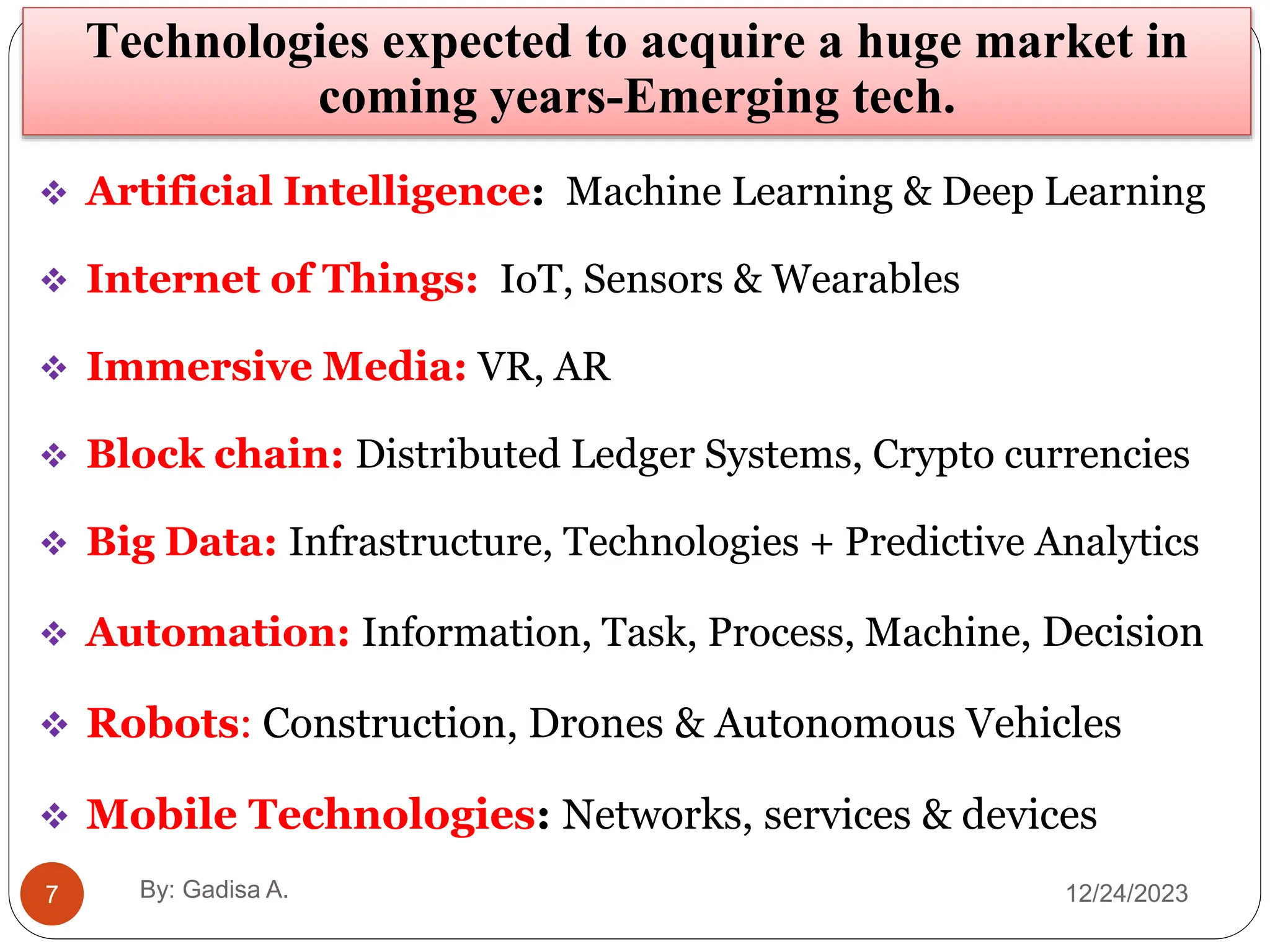 Chapter One & Two.pptx introduction to emerging Technology | PPTX
