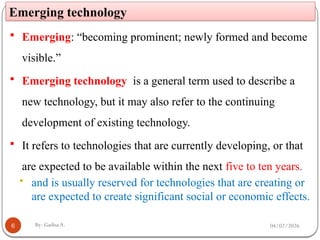 Comprehensive Overview of Emerging Technologies and Industrial ...