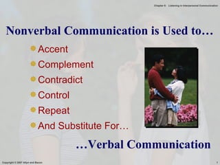 [object Object],[object Object],[object Object],[object Object],[object Object],[object Object],… Verbal Communication Nonverbal Communication is Used to… Microsoft Image 