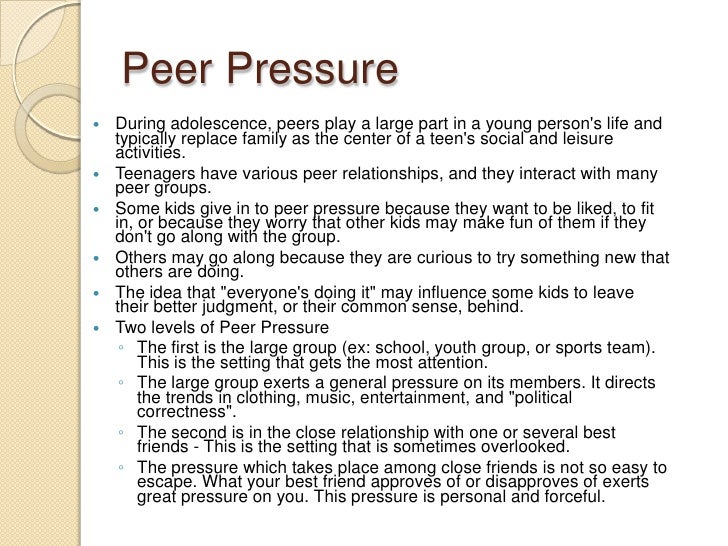 Friends influence on teenagers essay