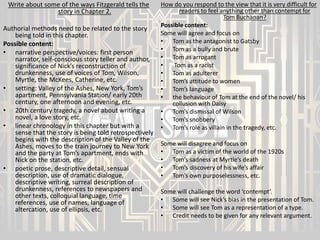 The Great Gatsby - Chapters 8 and 9 | PPTX