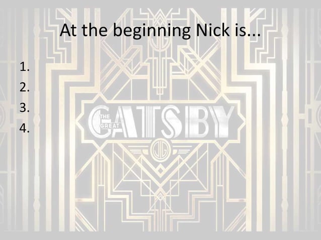 The Great Gatsby - Chapters 8 and 9 | PPTX