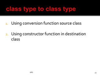 Operator Overloading & Type Conversions | PPTX
