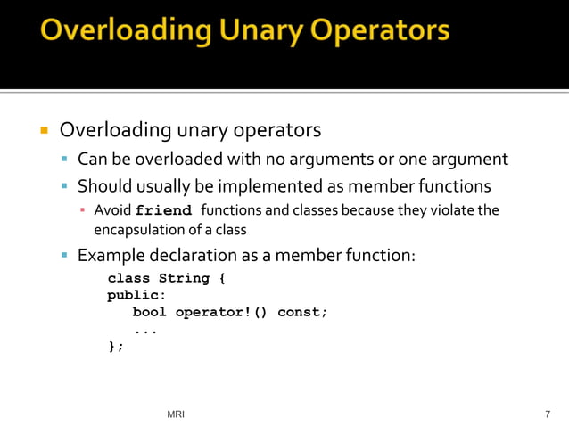 Operator Overloading & Type Conversions | PPTX