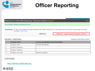 Officer Reporting
https://officers.vtools.ieee.org
 