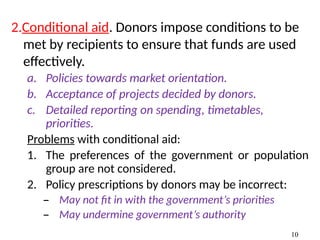 Development economics- Foreign aid (Chapter six ) | PPTX