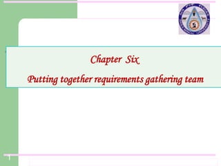Chapter_Six SAD.pdf system analysis and design course chapter 6 | PDF