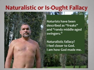 Natural Fallacy Chapter six moral fallacies for blackboard | PPT