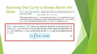 Assuming One Curve is Always Above the
Other
 