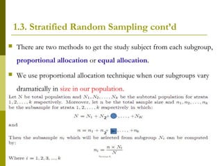 Fixed Allocation Sampling sampling methods | PPT