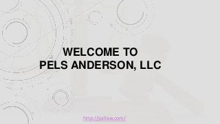 WELCOME TO
PELS ANDERSON, LLC

http://pallaw.com/

 