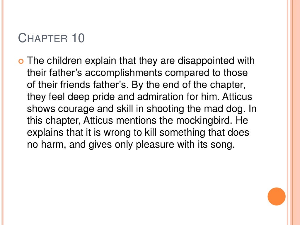 To Kill A Mockingbird Chapter 7 Summary
