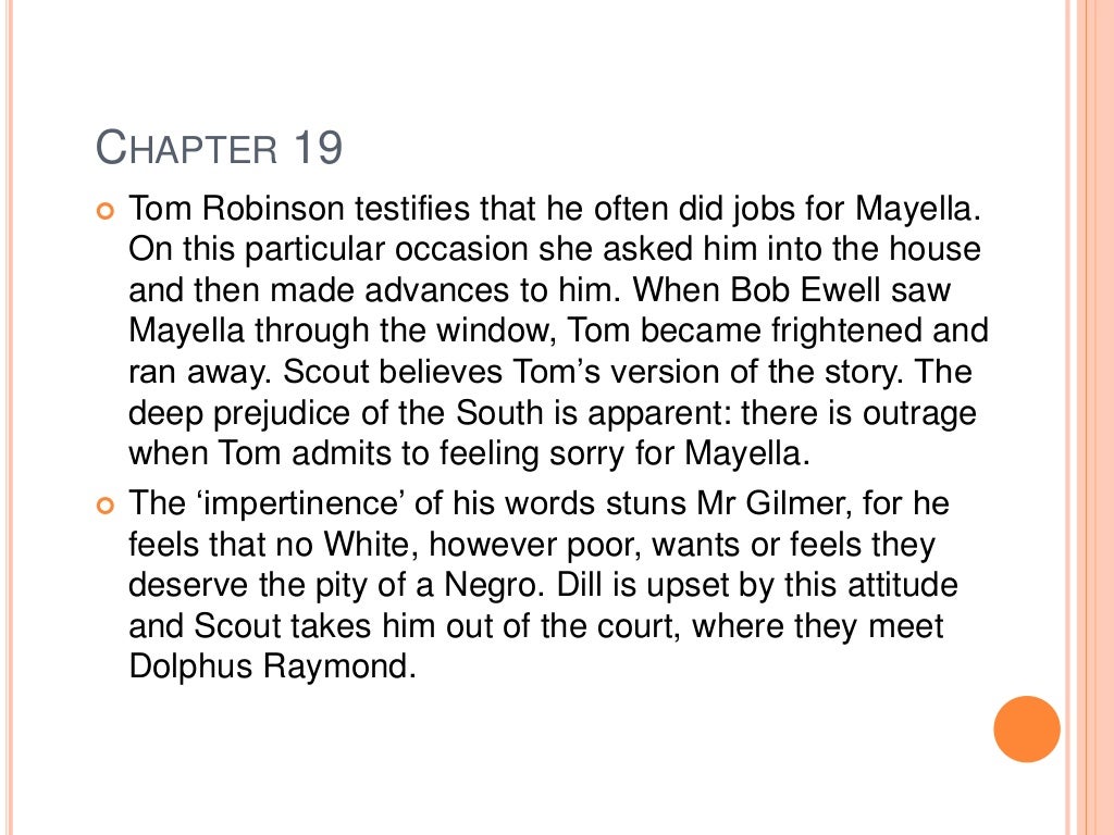 To Kill A Mockingbird Chapter 7 Summary