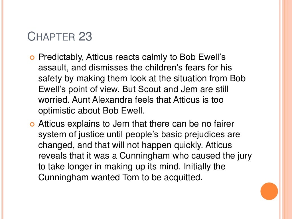 To Kill A Mockingbird Chapter 7 Summary