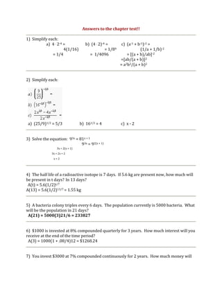 Chapter test | PDF