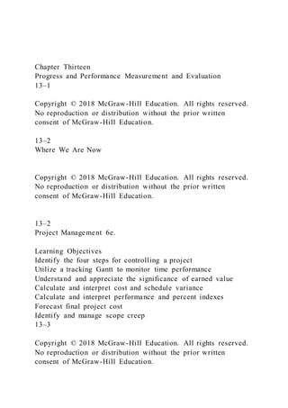 Chapter ThirteenProgress and Performance Measurement and Evalu | DOCX