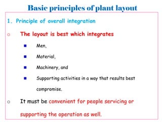 PLANT LAYOUT AND TYPES OF LAYOUTS | PDF
