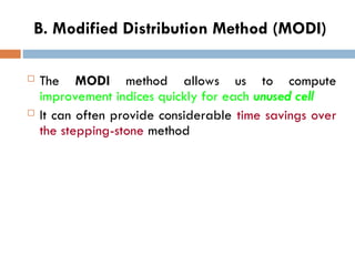 Operations Research Transportation Problems.ppt