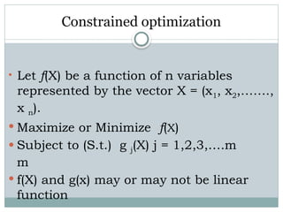 CHAPTER THREE.pptx Optimization by Calculus | PPTX