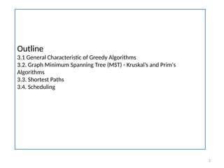 Comprehensive Guide to Greedy Algorithms in Design & Analysis of ...
