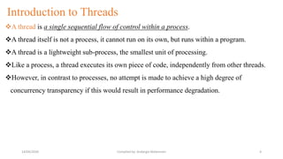 Understanding Processes and Threads in Distributed Systems | PDF