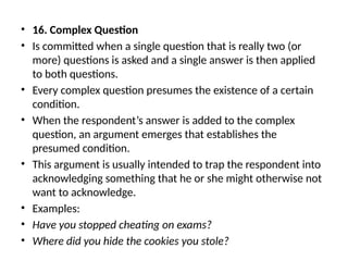 Comprehensive Guide to Informal Fallacies in Reasoning and ...