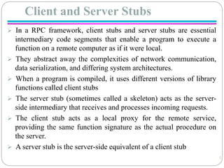 Library Stub Comprehensive Overview of Inter-Process Communication in Distributed ...