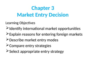 Comprehensive Guide to International Market Entry Strategies and ...