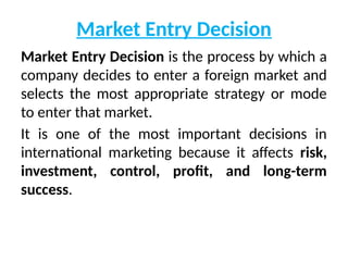 Comprehensive Guide to International Market Entry Strategies and ...