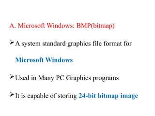 Comprehensive Overview of Graphics and Image Data Representation ...