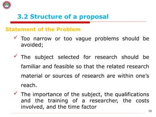 Chapter Three Research Proposal preparation | PPT