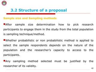 Chapter Three Research Proposal preparation | PPT