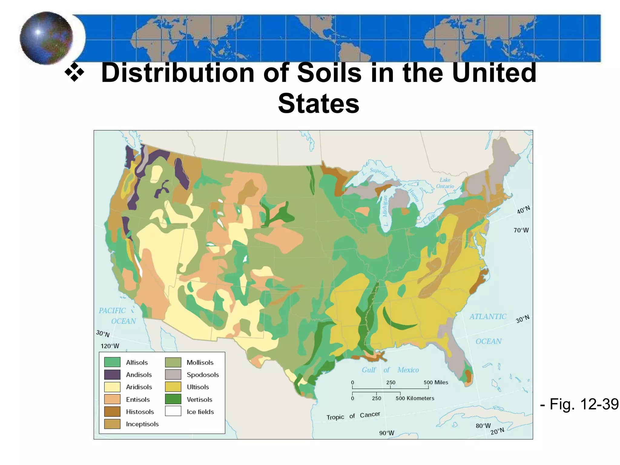 Distribution of Soils in the United States - Fig. 12-39 