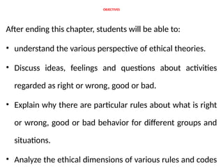 CHAPTER TWO-1.pptx approch of ethics civics | PPTX