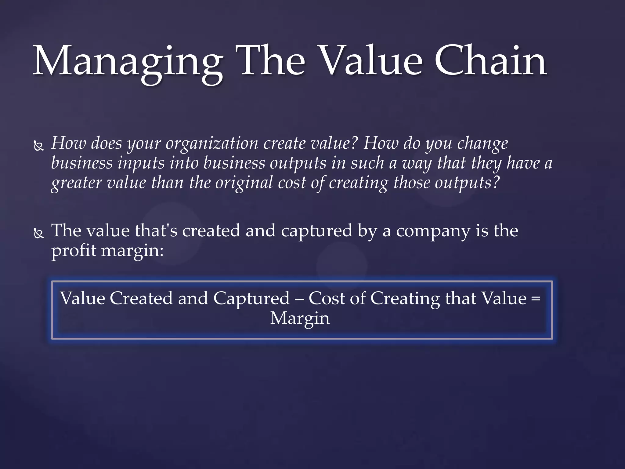 Chapter Two Value Chain Ppt Chapter Two Value Chain Ppt